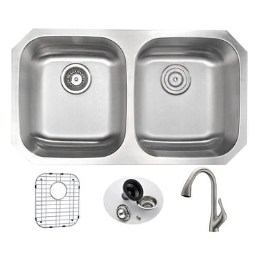 ANZZI MOORE Series KAZ3218-031B Kitchen Sink Kitchen Sink ANZZI